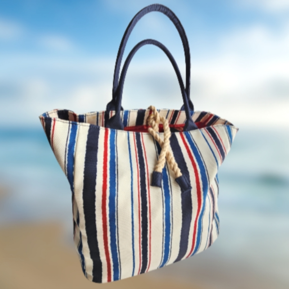 Estee Lauder Striped Tote Bag